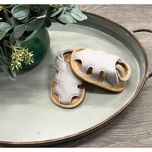 City Sole Boutique Grey Baby Sandals Size 0-6 Month NEW